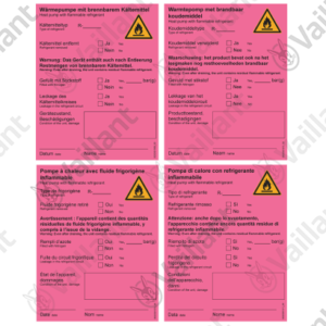 Etiquette  hors  serv.  de  fr  it  nl  -  Vaillant  -  ref  0010038457