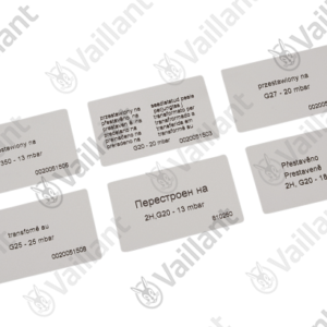 Kit  changement  de  gaz  P  vers  GN  -  Vaillant  -  ref  0020064188