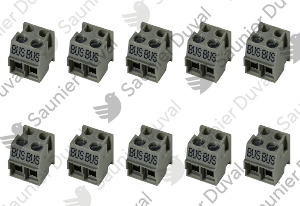 0020100071.png Connecteur 2 poles (x10) - Saunier Duval - ref 0020100071