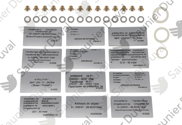 0020211671.png Kit chgmt gaz ThemaClassic 25 GN --> BP - Saunier Duval - ref 0020211671