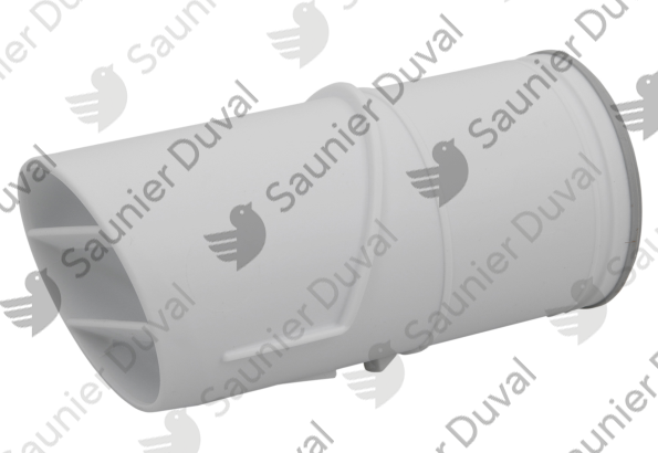 0020247075.png Tube fumee DN 60 blanc - Saunier Duval - ref 0020247075