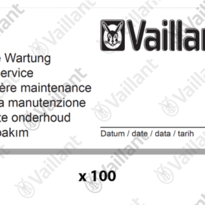 Etiquette  maintenance  (x100)  -  Vaillant  -  ref  0020270735