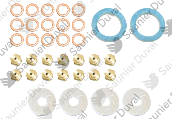 08657300.png Kit changement gaz G30 -> G20 - Saunier Duval - ref 08657300