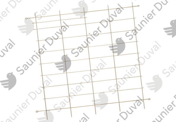 8000018350.png Grille arriere - Saunier Duval - ref 8000018350
