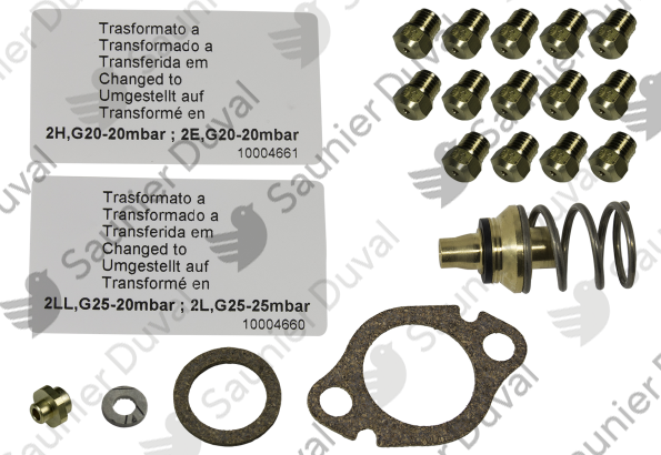 A2042500.png Kit changement gaz G30 -> G20 - Saunier Duval - ref A2042500