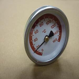 THERMOMETRE  METAL  ROUGE  -  De  Dietrich-Chappee  -  ref  300027862