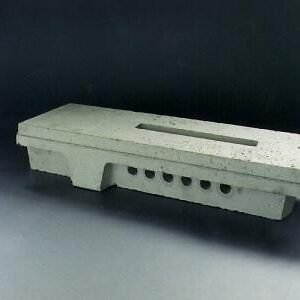 GRILLE  REFRACTAIRE  390  X  185  TROU  140X34  -  De  Dietrich-Chappee  -  ref  300009178