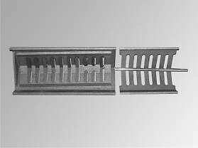 GRILLE  SUPERIEUR  CBP  /  OCBP  LG.315mm  -  De  Dietrich-Chappee  -  ref  300010012