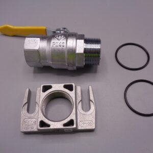 ROBINET  GAZ  1-1/4""  +  BRIDE  -  De  Dietrich-Chappee  -  ref  97955279