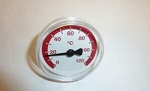 THERMOMETRE  D.50  0-120C  -ROUGE-  -  De  Dietrich-Chappee  -  ref  7604916