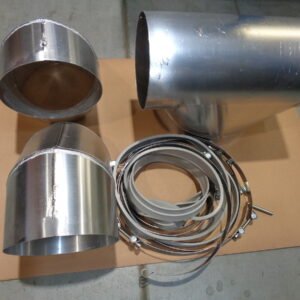 KIT  RACCORDEMENT  FUMEE  (  2  COUDES+1  TE  )  -  De  Dietrich-Chappee  -  ref  S59703
